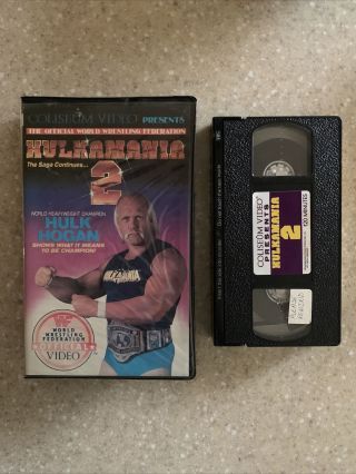 Wwf Hulkamania 2 Coliseum Video Vhs Wwe Hulk Hogan Rare Kamala Savage Bundy Oop