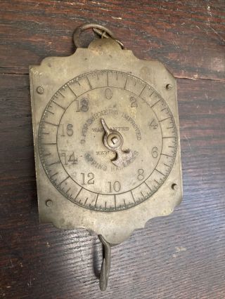 Antique Hanging Scale Forschners Spring Balance Barn Find