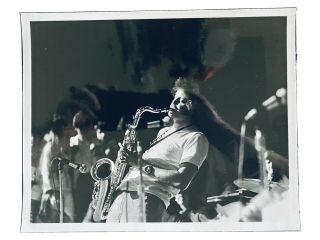 Rare Press Photo Young Pete Christlieb,  Jazz Saxophone Player 8x10 B&w Glossy