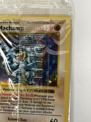 Machamp HOLO 1st Edition Shadowless Pokemon Card 8/102 Base Set Factory 6