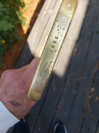 Rare Bullseye Putter Pre Acushnet Patent Pending John Reuter 35 " Golf Grip.