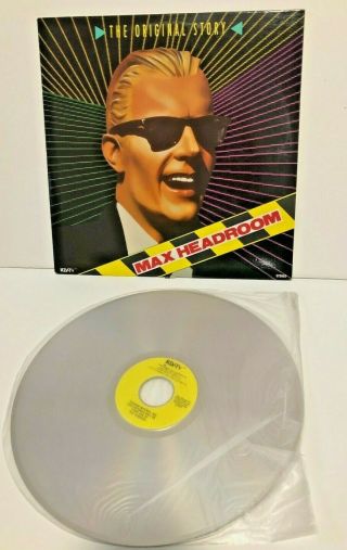 Rare " Max Headroom: The Story " Laserdisc Ld Mtv Series Matt Frewer 80s