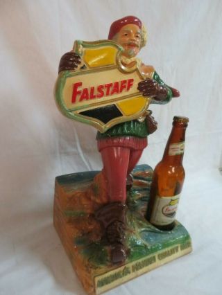 1950s Falstaff Beer Counter Display Statue Rare Sign 2
