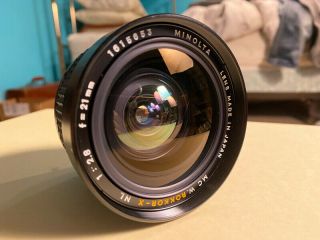 Minolta Mc W Rokkor - X 21mm F2.  8 21/2.  8 Md Lens Nl Japan Rare Wide Lens