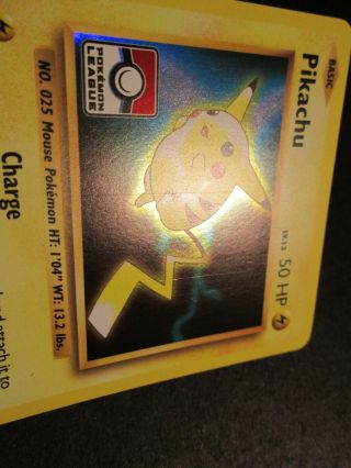 LP Pokemon PIKACHU Card BLACK STAR PROMO Set XY202 Rare Holo League Stamped AP 2