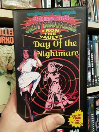 Day Of The Nightmare Vhs Rare Sexy Sleaze Exploitation Horror Something Weird