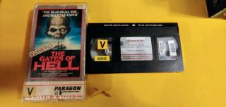 VHS The Gates Of Hell Paragon Video Fulci Horror Cult 80s Rare Vintage 2