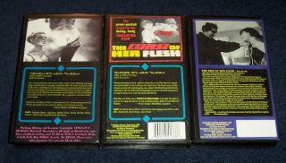 The Kiss of Her Flesh/Curse/Touch (3) VHS SWV horror Something Weird Video RARE 3
