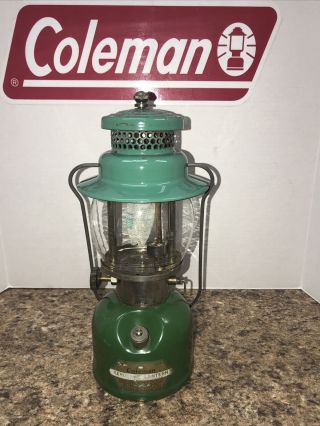 Vintage Rare Coleman Kerosene Lantern No.  234 Seafoam Green 6 2