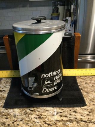 Very Rare John Deere “nothing Runs Like A Deere” West Bend Coffee Maker - Complete