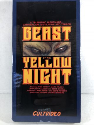 Beast Of The Yellow Night Rare United Home Video Horror Vhs Cult Video
