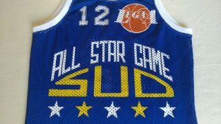 Rare All Star Game Italy 1989/1990 South Reebok 12 Game Worn Jersey Shirt 3