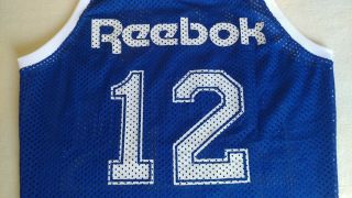 Rare All Star Game Italy 1989/1990 South Reebok 12 Game Worn Jersey Shirt 4