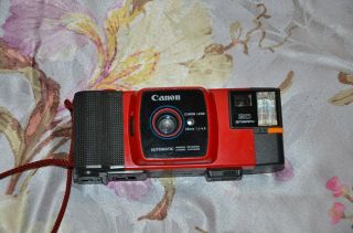 Rare Canon Red Snappy 20 35mm Camera