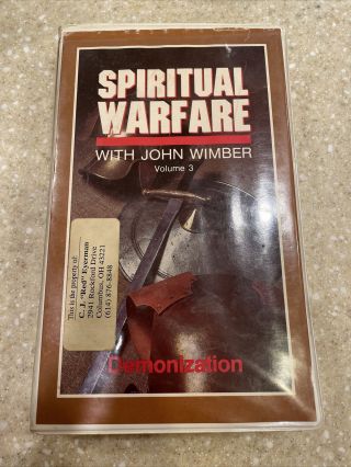 John Wimber - Spiritual Warfare Volume 3 Vhs Demonization Rare Oop Ministry