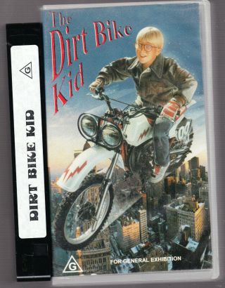 Rare Vhs Video Tape Small Box The Dirt Bike Kid Vhs 1985 Vintage