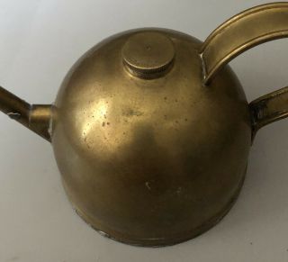 Rare Vintage Maple City Mfg Co Brass Watering Can Monmouth,  ILL USA 3