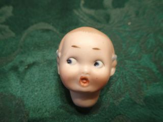 Vintage German Googly Eye Doll Head Porcelain