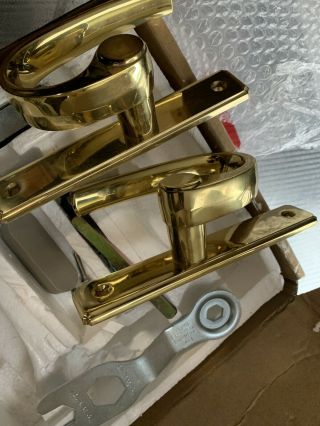 Andersen OEM Gliding Patio Door Hardware Brass And Extra Parts Rare 2