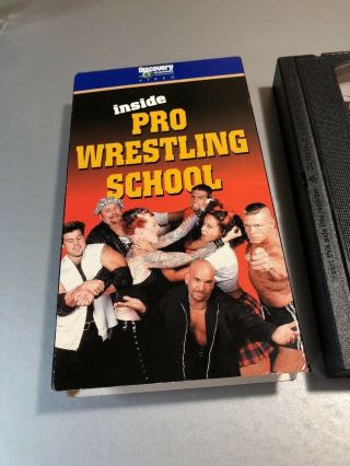 Inside Pro Wrestling School VHS Discovery Channel 2001 OOP Rare John Cena 2