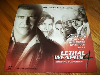 Lethal Weapon 4 2 - Laserdisc Ld Widescreen Very Rare Part Four Iv Great Film