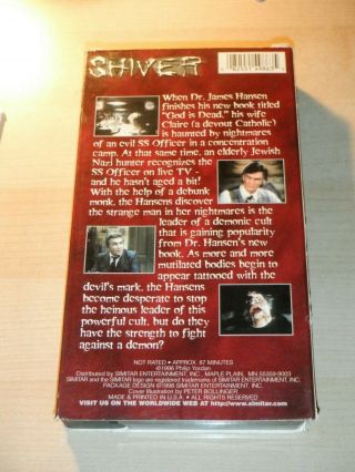 SHIVER VHS Horror Cameron Mitchell ep from Night Train To Terror RARE 2
