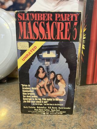 Slumber Party Massacre 3 Horror Slasher Sov Big Box Oop Rare Slip