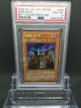 Yu - Gi - Oh Psa 8 Nm - Mt Lord Of D.  Bpt - 004 Secret Rare Limited Edition