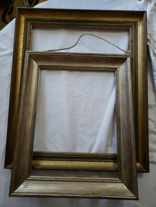 Antique Gold Leaf Wood Decorative Frames 1 11x14,  1 15x18