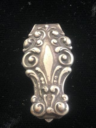 Vintage Victorian? Art Nouveau? German Silver Chatelaine Hook