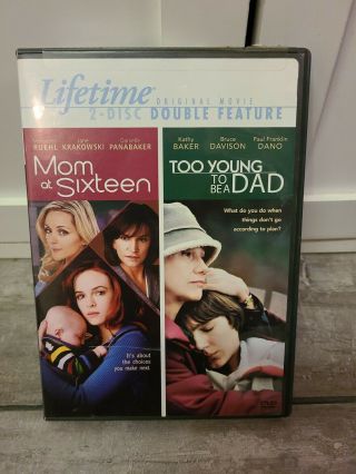Mom At Sixteen / Too Young To Be A Dad (2 - Disc Dvd 2005) Rare Oop No Scratches