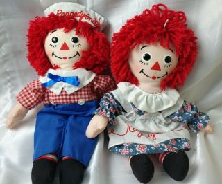 Vtg Hasbro Raggedy Ann And Andy Doll 15  Hasbro By Applause