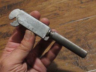 Unusual Small Old/vtg “boos Tool Co.  ” Adjustable Wrench Rare Antique Farm Tool