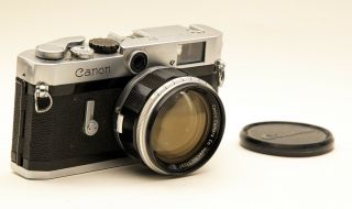 Canon P Rangefinder Camera With 50mm F1.  2 Lens Rare Hard To Find
