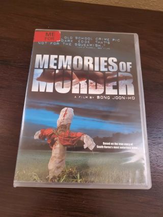 Memories Of Murder (dvd,  2005) Out Of Print Very Rare
