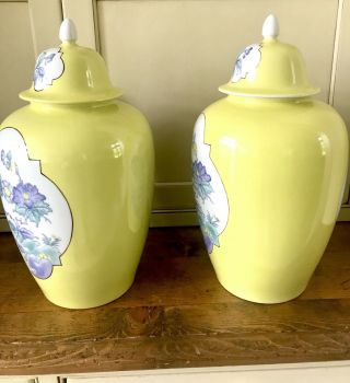 RARE PAIR MADE FOR TIFFANY & CO.  PRIVATE STOCK MADE IN FRANCE GINGER JARS 3