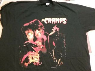 The Cramps 1992 Feb Mar Us Tour 1 Stich Shirt Xl Nmint Rare Unworn Vtg Htf