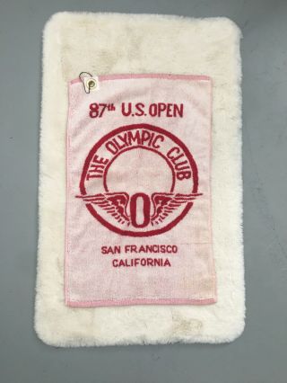 Rare 87th Us Open Olympic Club San Francisco Ca Cotton Golf Towel Red/white