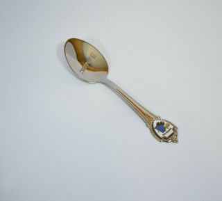 Vintage Sterling Silver Nassau Bahamas Enamel Souvenir Spoon