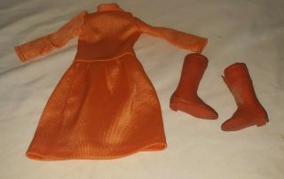 Vintage Tagged Ideal Crissy Doll Dress & Orange Boots $13.  99
