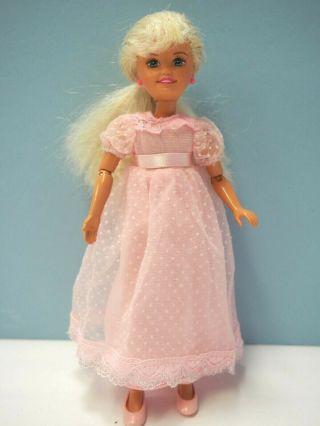 8 " Vintage Stacie Doll With Pink Dress And Shoes,  Fully Jointed