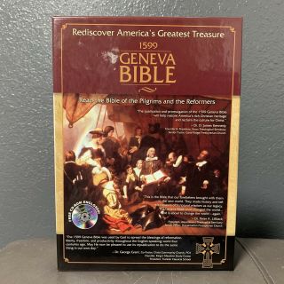 1599 Geneva Bible - - Rare Leather Bound - Unmarked - Cd