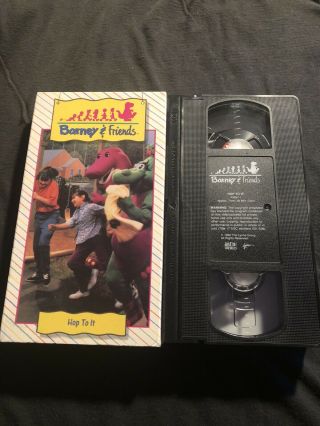 Barney & Friends - Hop To It (vhs) - Rare -