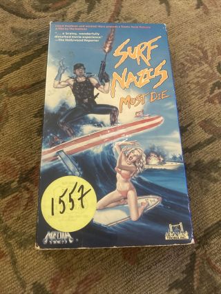 Surf Nazis Must Die (vhs,  1987) Horror Movie Troma Media Video Rare