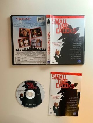 Small Time Crooks (dvd W/insert) Rare Oop 2000 Woody Allen Comedy Tracey Ullman