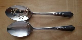 2 Antique Vintage Collectible Serving Piece 8 ",  Ekco Stainless - Usa