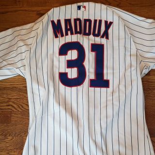 Greg Maddux Vintage Home Pinstripe Rare Chicago Cubs Game Team Issued Jersey?