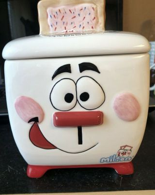 2005 Kellogg Pop Tarts Milton Ceramic Toaster Cookie Jar Canister 100 Yr Rare