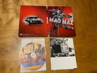 Mad Max Blu Ray 20th Century Fox Steelbook Oop Very Rare No Digital Postcards