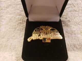 Rare 2002 Mlb All - Star Game Press Pin,  Milwaukee Brewers,